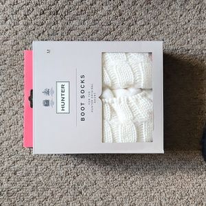 ❌️❌️SOLD❌️❌️Hunter Short boot socks white SZ M NWT NWT/NEW